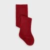 Mayoral Red Plain Tights Baby