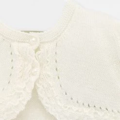 Mayoral Rebeca’s Off White Ceremony Cardigan Baby