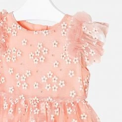 Mini Mayoral Flower Tulle Dress