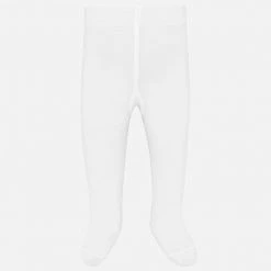 Mayoral White Ruffled Pantyhose Baby