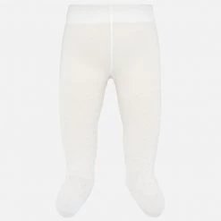 Baby Mayoral White Heart Print Pantyhose