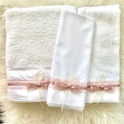 KaterinasDesigns Rose Gold Lace Pearl Ladopano Set Girls Ladopana