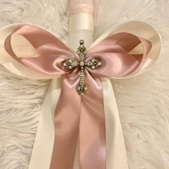 KaterinasDesigns Lambathes Rose Gold Cross Lambatha