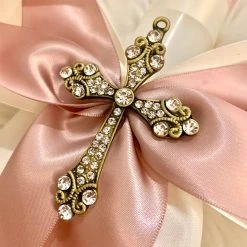 KaterinasDesigns Lambathes Rose Gold Cross Lambatha