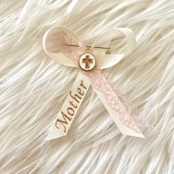 KaterinasDesigns Martyika/Witness Pins Personalized Mother Ivory And Rose Gold Martyiko/Witness Pin