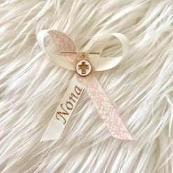 KaterinasDesigns Personalized Nona Ivory And Rose Gold Martyiko/Witness Pin