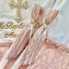 KaterinasDesigns Rose Gold Diamond Lace 2 Small Candles 2 KaterinasDesigns Rose Gold Diamond Lace 2 Small Candles