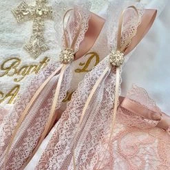 KaterinasDesigns Rose Gold Diamond Lace 2 Small Candles