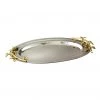 KaterinasDesigns Wedding Trays Silver And Gold Oval Hammered Tray