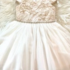 Girls Baptismal Outfits Teter Warm Blush Pink Floral Baptismal Dress