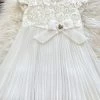 KaterinasDesigns Pleated Dream Lace Dress Girls Baptismal