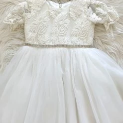 Girls Baptismal Outfits Teter Warm Floral Lace Baptismal Dress