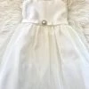 KaterinasDesigns Lace Cap Sleeve Pearl Baptismal Dress Girls Baptismal Outfits