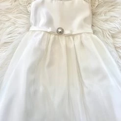 KaterinasDesigns Lace Cap Sleeve Pearl Baptismal Dress Girls Baptismal Outfits
