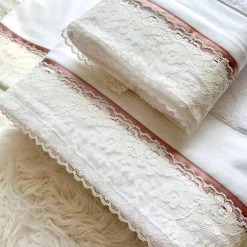 KaterinasDesigns Rose Gold And Ivory Lace Ladopano Set Girls Ladopana