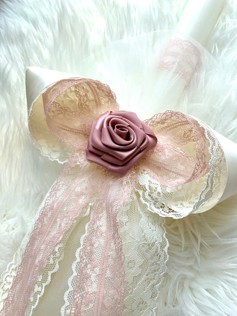 KaterinasDesigns Lambathes Rose Gold Lace Floral Lambatha - 3ft 4 KaterinasDesigns Lambathes Rose Gold Lace Floral Lambatha - 3ft