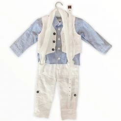 KaterinasDesigns Greek Linen Cretan Baptismal Outfit Boys Baptismal Outfits