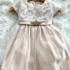 KaterinasDesigns Girls Baptismal Champagne Lace Diamond Dress 1 KaterinasDesigns Girls Baptismal Champagne Lace Diamond Dress