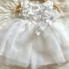Jolene White Floral Dress Girls Baptismal 2 Jolene White Floral Dress Girls Baptismal