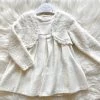 Mayoral Girls Baptismal Outfits Off-White Wool Cardigan Dress