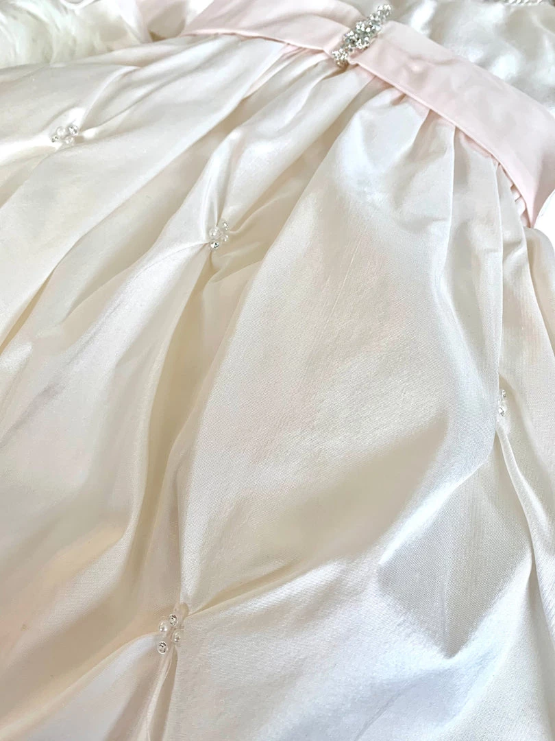 KaterinasDesigns Girls Baptismal Outfits Baby Pink Puckered Baptismal Dress 5 KaterinasDesigns Girls Baptismal Outfits Baby Pink Puckered Baptismal Dress