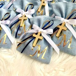 KaterinasDesigns Baby Blue Personalized Bonbonnieres