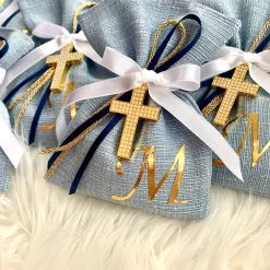 KaterinasDesigns Baby Blue Personalized Bonbonnieres