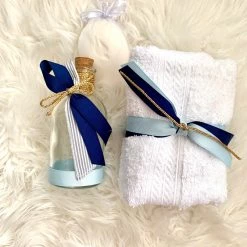 KaterinasDesigns Navy And Baby Blue Oil Bottle Set