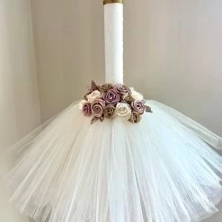 KaterinasDesigns Ivory And Rose Gold Tutu Lambatha