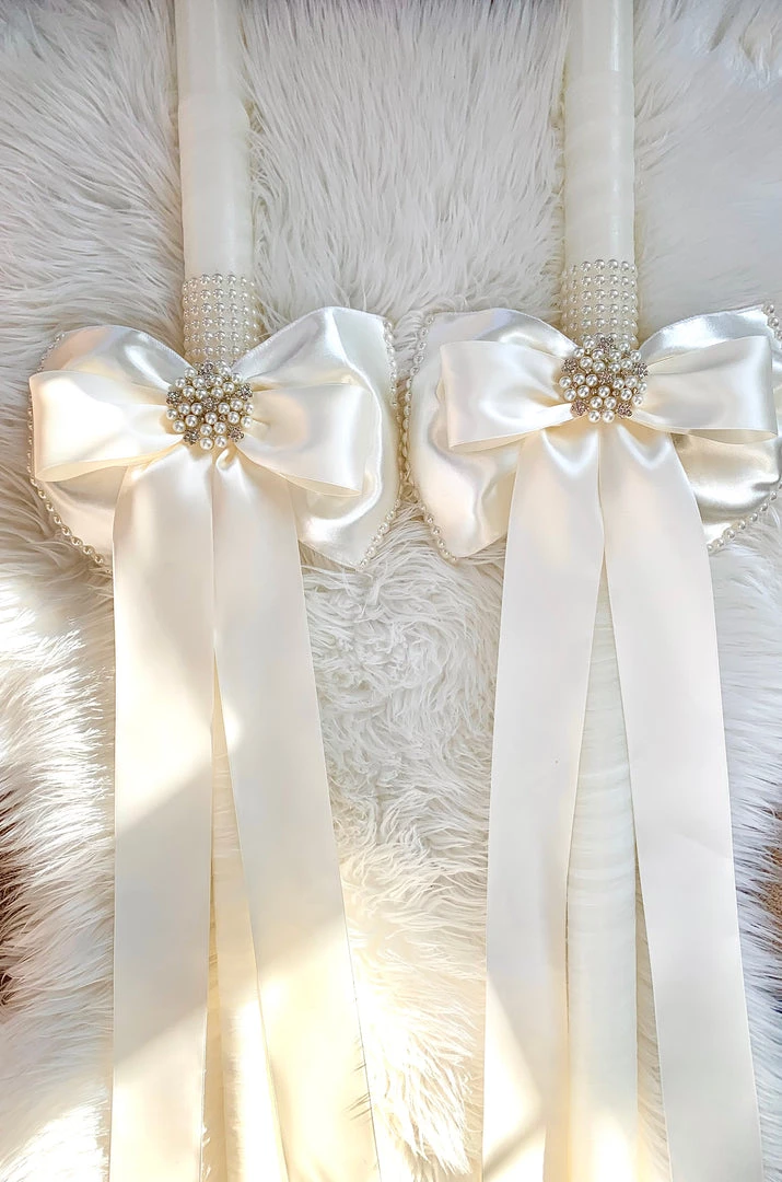 KaterinasDesigns Wedding Lambathes Ivory Diamond And Pearl Bow Lambatha 3 KaterinasDesigns Wedding Lambathes Ivory Diamond And Pearl Bow Lambatha