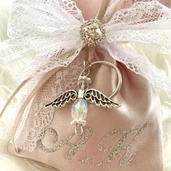 KaterinasDesigns Rose Gold Lace Angel Bonbonniere