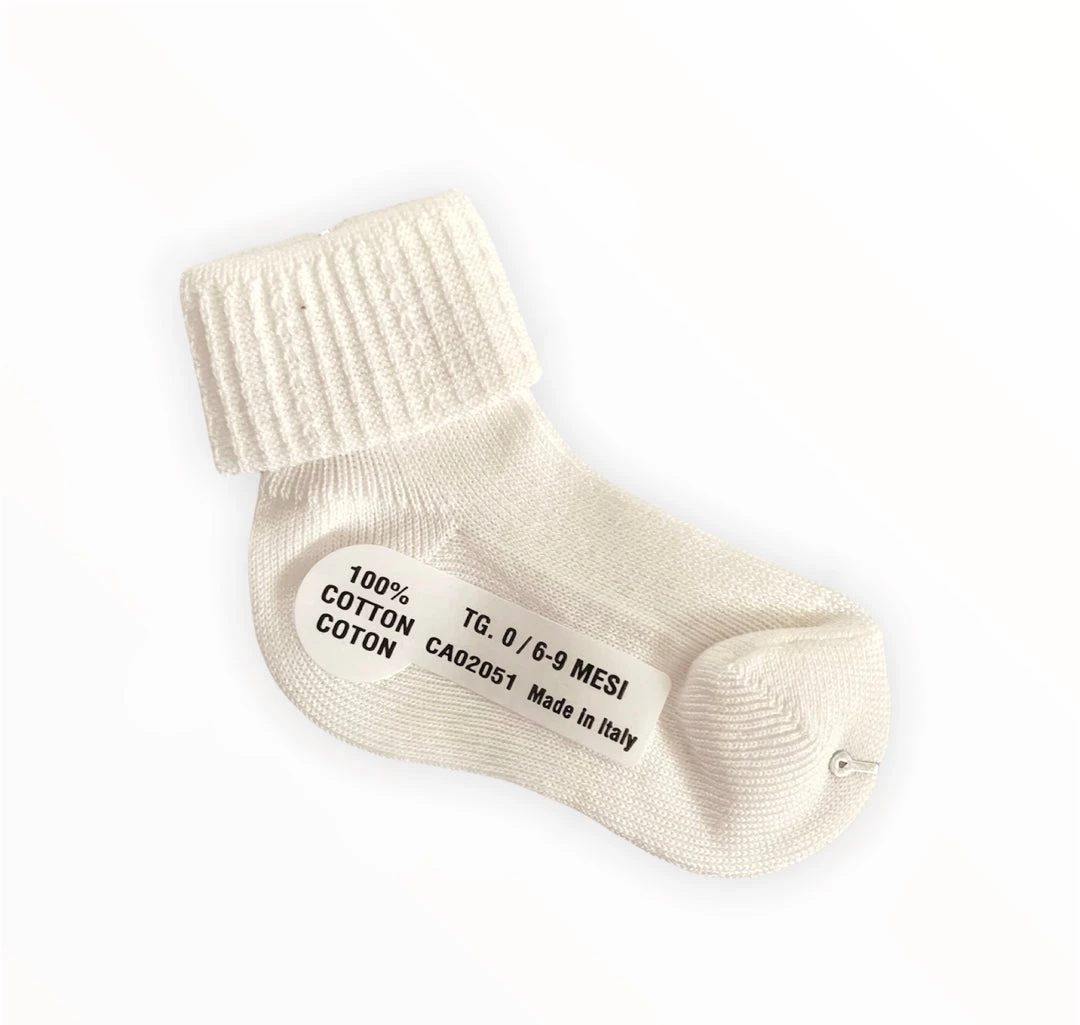 Stella Accessories Boys Ivory Cotton Socks - 6-9m 3 Stella Accessories Boys Ivory Cotton Socks - 6-9m