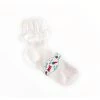 Stella Accessories Girls White Cotton Socks - Size 2 (EU 23/24)