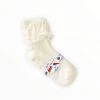 Stella Accessories Girls Ivory Cotton Socks - Size 1 (EU.21/22)