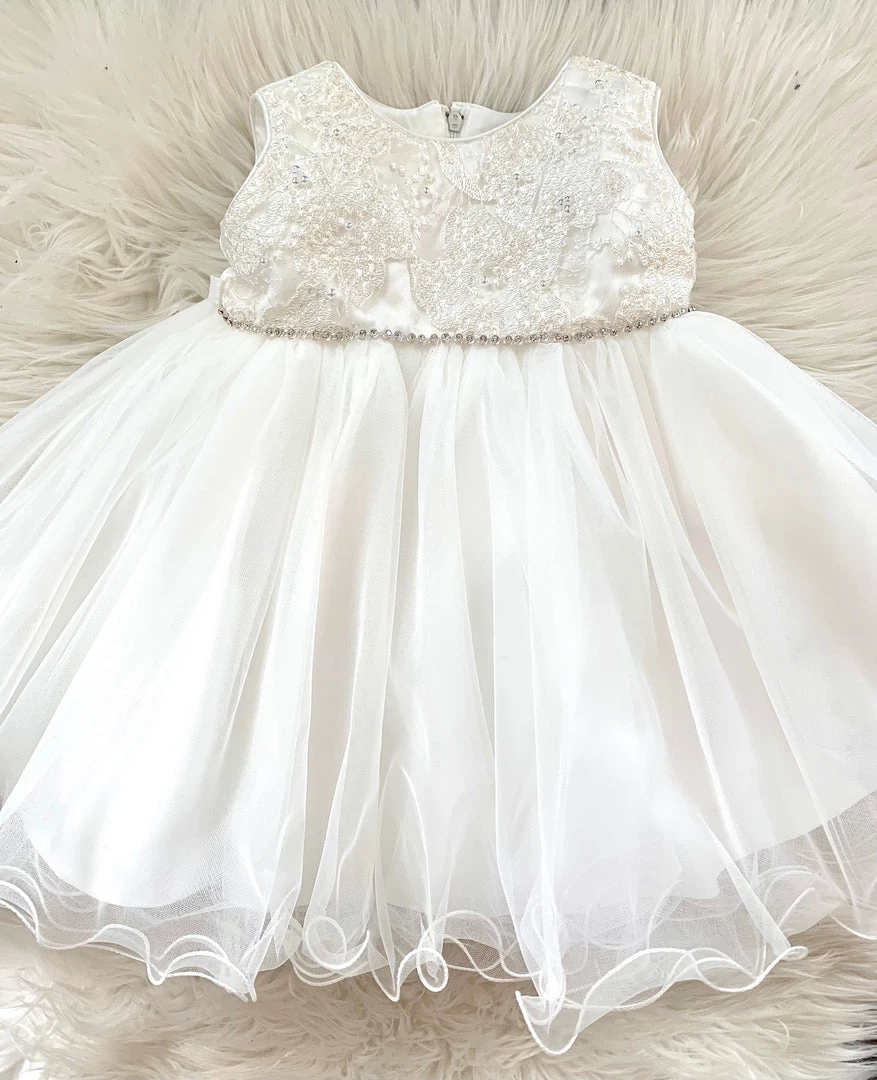 Jolene Diamond Lace Baptismal Dress Girls Baptismal Outfits 3 Jolene Diamond Lace Baptismal Dress Girls Baptismal Outfits