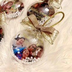KaterinasDesigns Personalized Photo Christmas Ornament