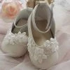 KaterinasDesigns Ivory Leather Soft Sole Shoe