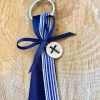 KaterinasDesigns Navy Striped Keychain Martyiko/Witness Pin Boys Baptismal