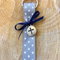 KaterinasDesigns Polka Dot Keychain Martyiko/Witness Pin Boys Baptismal