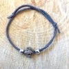 KaterinasDesigns Boys Baptismal Grey Suede Bracelet Martyiko/Witness Pin