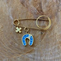 KaterinasDesigns Boys Horseshoe Filaxto/Good Luck Charm Filaxta