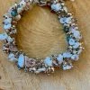 KaterinasDesigns White And Turquoise Keshi Fresh Water Pearl Bracelet