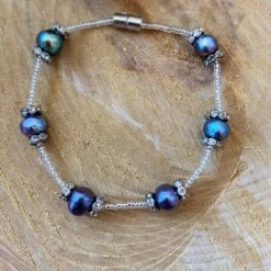 KaterinasDesigns Purple Fresh Water Pearl Bracelet
