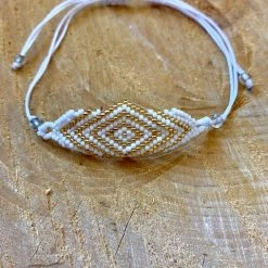 KaterinasDesigns Jewelry Gold And White Mati Bracelet