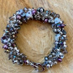 KaterinasDesigns Purple Keshi Fresh Water Pearl Bracelet