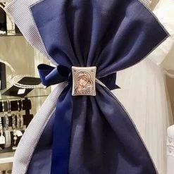 KaterinasDesigns Navy Virgin Mary Lambatha Boys Baptismal