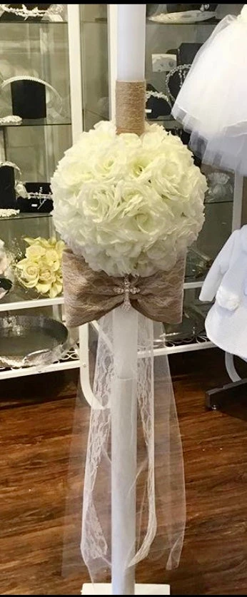 KaterinasDesigns Burlap Rose Ball Lambatha 3 KaterinasDesigns Burlap Rose Ball Lambatha