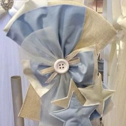 KaterinasDesigns Baby Blue Twinkle Twinkle Lambatha Boys Baptismal