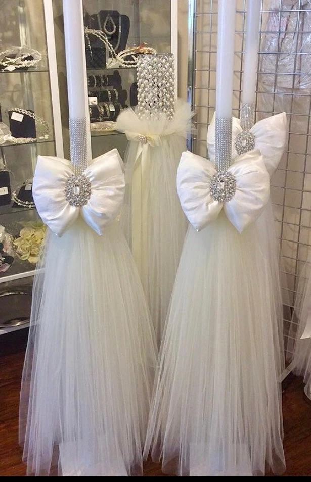 KaterinasDesigns White Bow Tulle Lambatha 3 KaterinasDesigns White Bow Tulle Lambatha