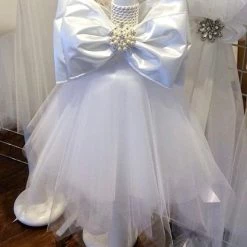 KaterinasDesigns White Pearl Diamond Lambatha Lambathes